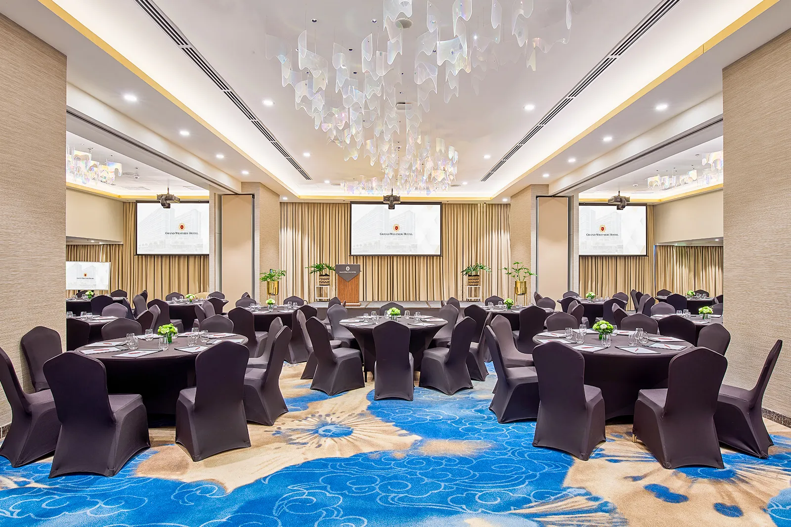 The hotel's Whole Function Room combining Baltic, Levantine and Mediterranean